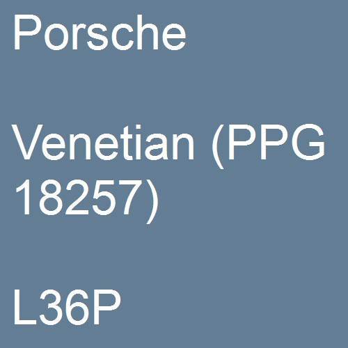 Porsche, Venetian (PPG 18257), L36P.